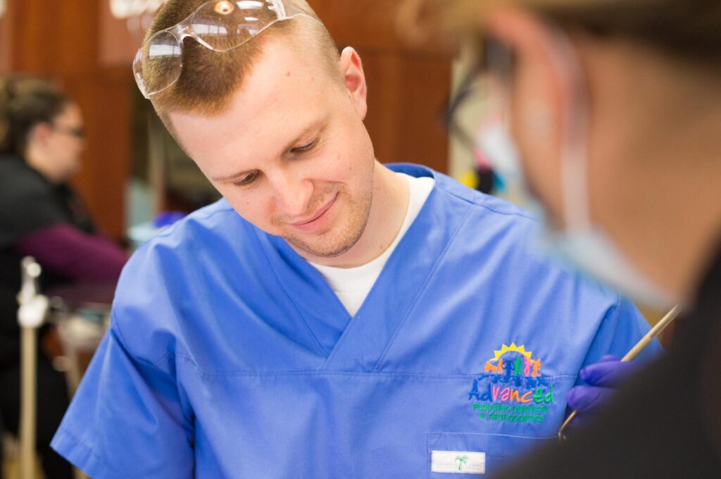 Happy child receiving dental care at Advanced Pediatric Dentistry of Hermiston, a welcoming and professional pediatric dental office in Hermiston, OR.